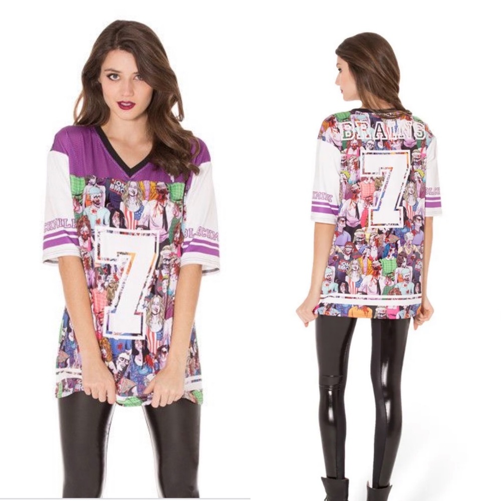 Zombie Nation Touchdown Halloween Jersey Blackmilk